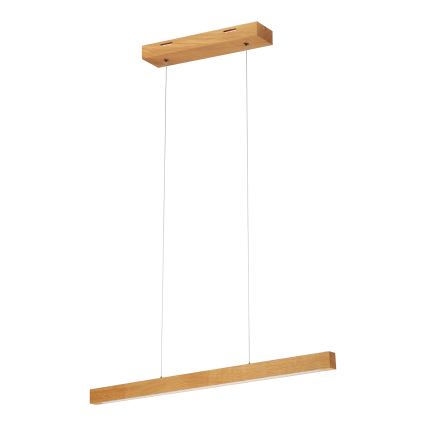 Lampada a sospensione LED su cavo VERDE LED/18W/230V 3000K 76 cm rovere