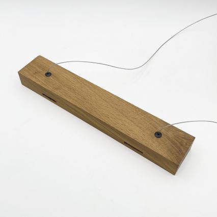 Lampada a sospensione LED su cavo VERDE LED/18W/230V 3000K 76 cm rovere