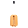 Lampada a sospensione MULA 1xE27/15W/230V Ø 27 cm gialla