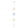 Lampada a sospensione per bambini STARS con cavo 1xE27/20W/230V giallo/blu/bianco