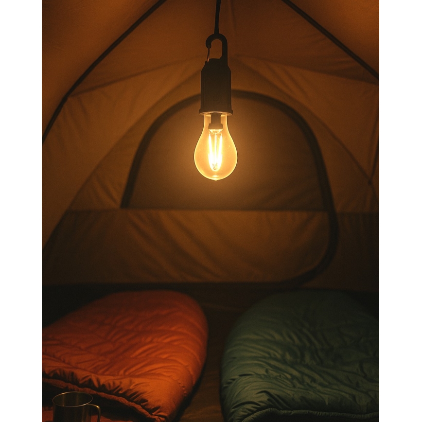 Lampada a sospensione ricaricabile da esterno dimmerabile LED/3W/5V 400 mAh IP44