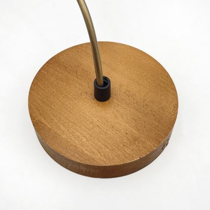 Lampada a sospensione su cavo AIDA 1xE27/60W/230V Ø 25 cm rovere/marrone/bianco