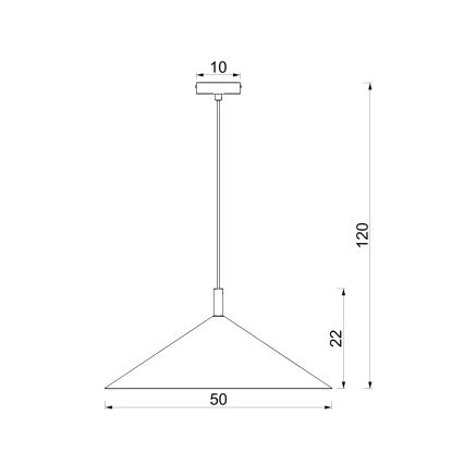 Lampada a sospensione su cavo ANEGA 1xGX53/15W/230V, diametro 50 cm, bordeaux