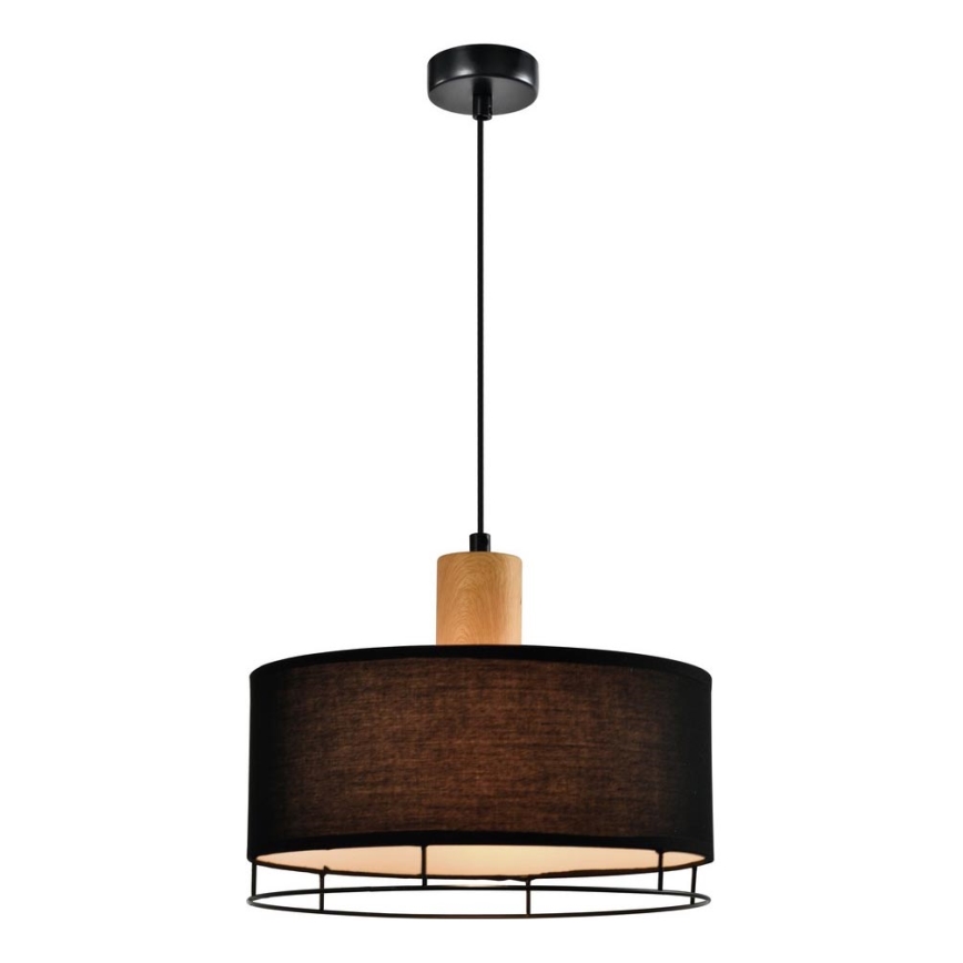 Lampada a sospensione su cavo ARDI 1xE27/40W/230V nero/marrone