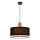 Lampada a sospensione su cavo ARDI 1xE27/40W/230V nero/marrone