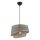Lampada a sospensione su cavo BARETTE 1xE27/60W/230V grigio/oro