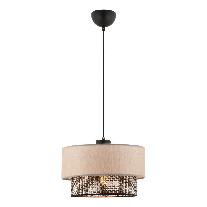 Lampada a sospensione su cavo ECHO 1xE27/60W/230V beige/grigio