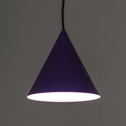 Lampada a sospensione su cavo ETNA II 1xE27/15W/230V Ø 18,5 cm viola