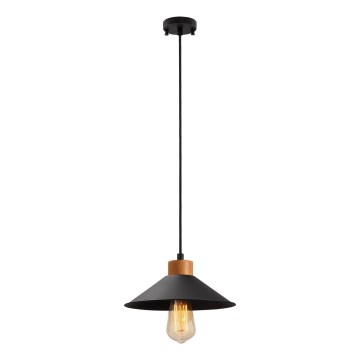 Lampada a sospensione su cavo MANAVGAT 1xE27/40W/230V nero/marrone