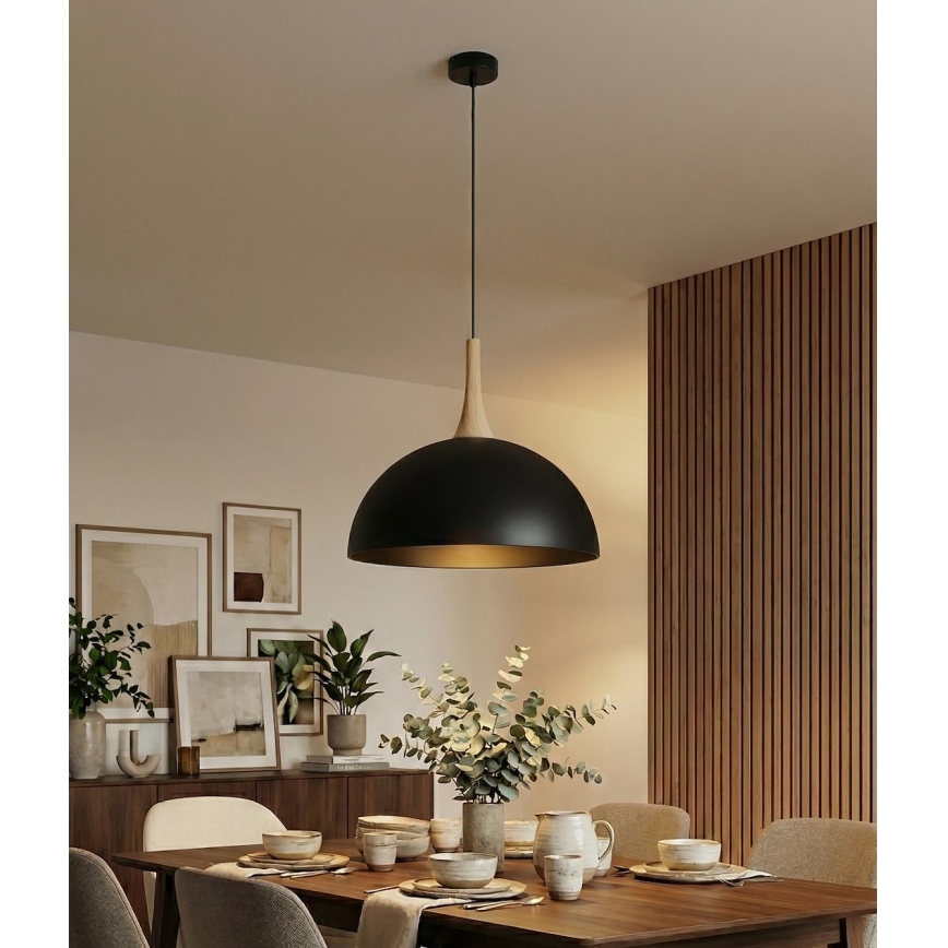Lampada a sospensione su cavo NAUTICA 1xGX53/12W/230V nera