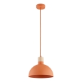 Lampada a sospensione su cavo NEOMI 1xE27/15W/230V arancione