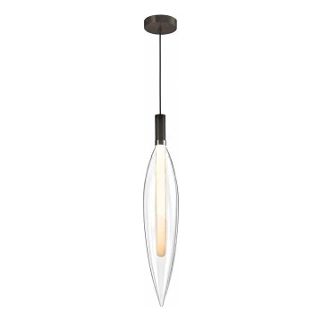 Lampada a sospensione su cavo NORDIC 1xG9/5W/230V nero/trasparente
