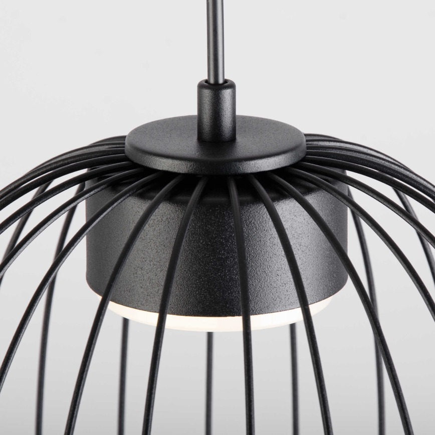 Lampada a sospensione su cavo OVELLA 1xGX53/10W/230V Ø 25 cm nera