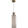 Lampada a sospensione su cavo PIEGA 1xE14/40W/230V ottone/beige fumé