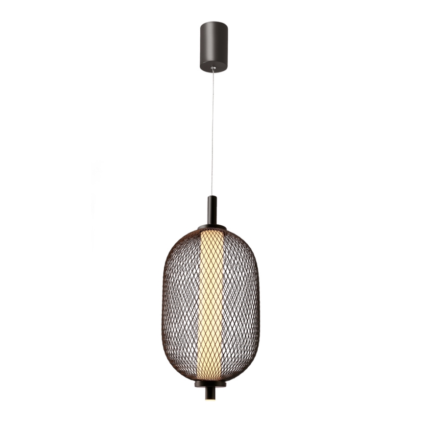 Lampada a sospensione su cavo PUMA LED/10W/230V Ø 15 cm nera