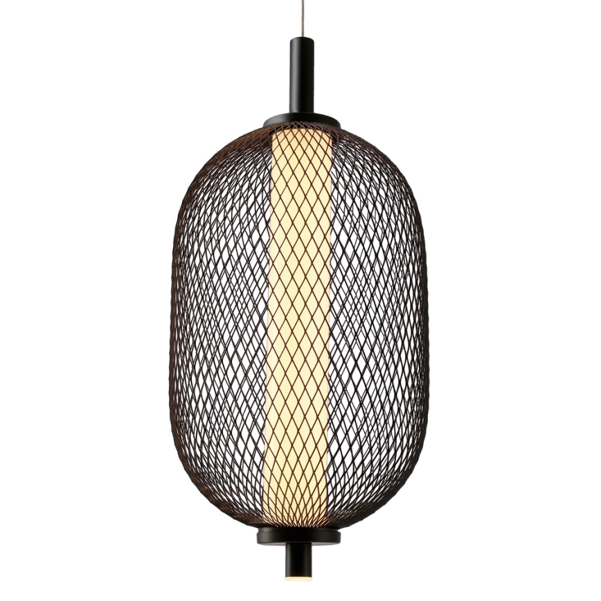Lampada a sospensione su cavo PUMA LED/10W/230V Ø 15 cm nera