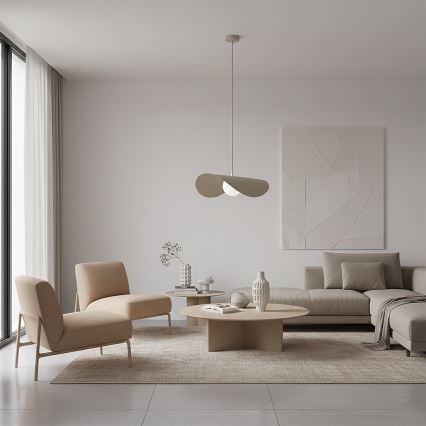Lampada a sospensione su cavo RITUAL 1xG9/8W/230V beige