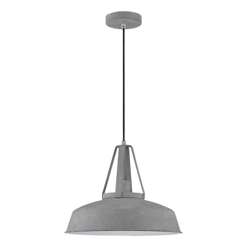 Lampada a sospensione su cavo RYAN 1xE27/60W/230V grigio