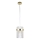 Lampada a sospensione su cavo VETRO 1xE14/10W/230V oro