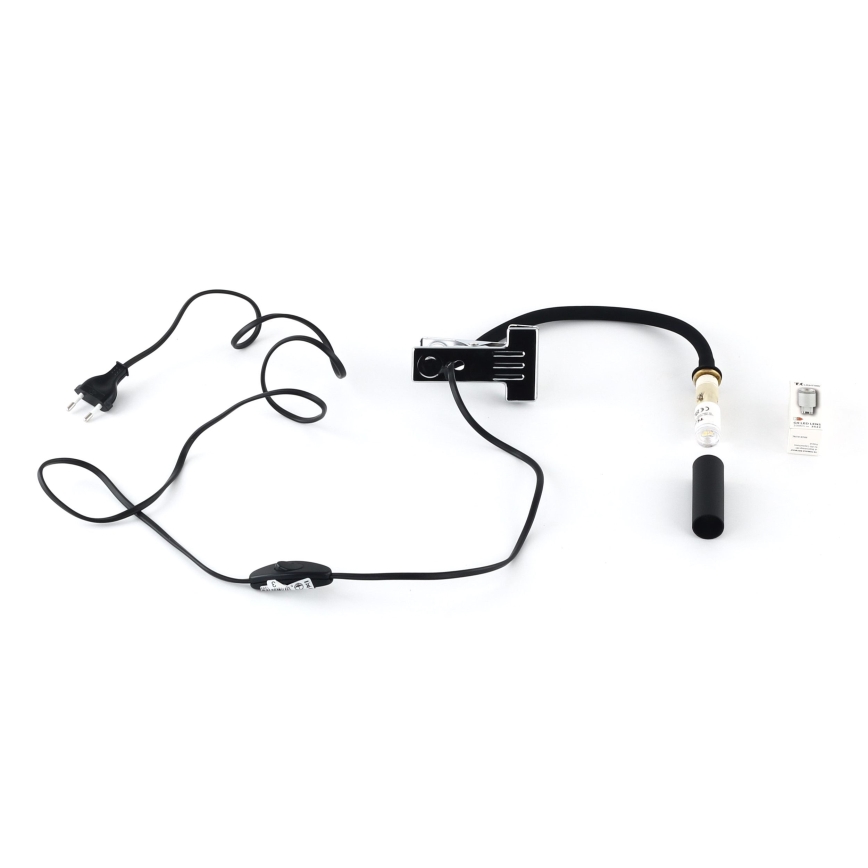 Lampada con morsetto LAGOS 1xG9/3W/230V 4000K nero