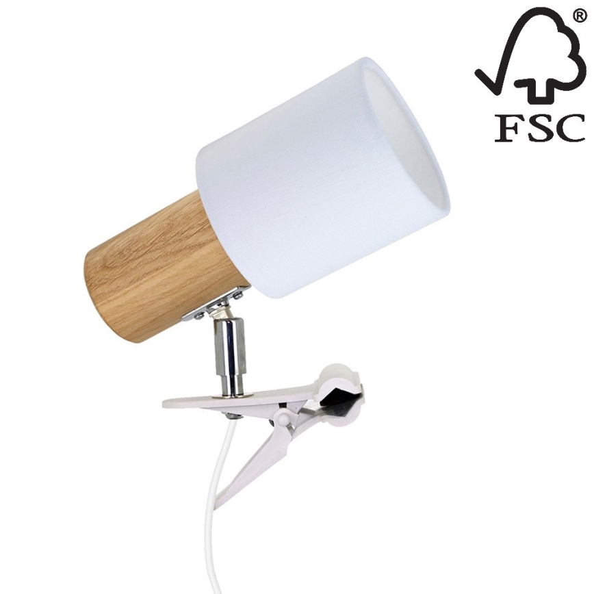 Lampada con morsetto TREEHOUSE 1xE27/25W/230V - certificato FSC