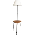 Lampada con piedistallo con tavolo 1xE27/40W/230V nero/marrone