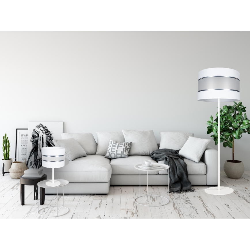 Lampada con piedistallo CORAL 1xE27/60W/230V bianco