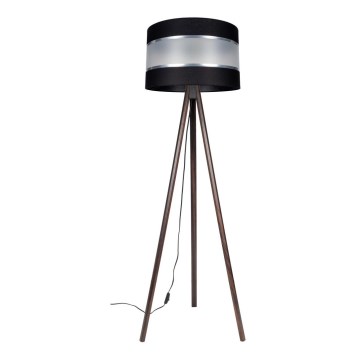 Lampada con piedistallo CORAL 1xE27/60W/230V marrone/nero/cromo opaco