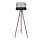 Lampada con piedistallo CORAL 1xE27/60W/230V marrone/nero/grigio/cromo opaco