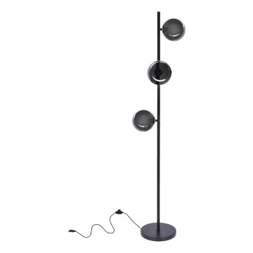 Lampada con piedistallo KAMA 3xG9/28W/230V nero/fumé nero