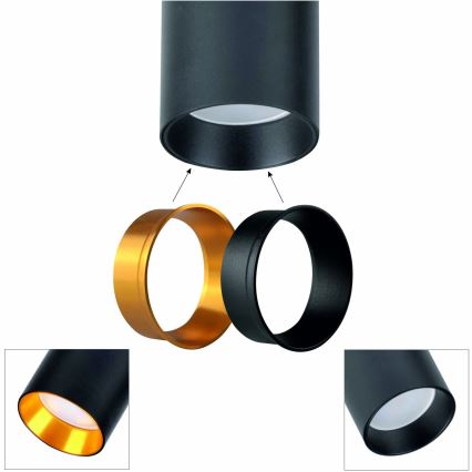 Lampada con piedistallo MARIBEL 3xGU10/12W/230V nero