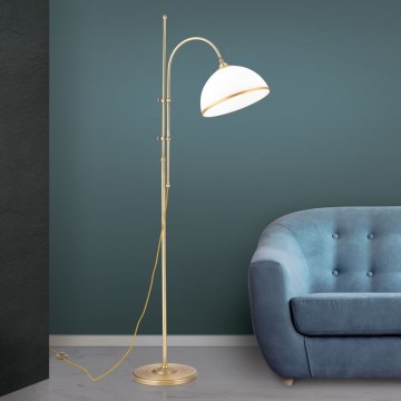Lampada con piedistallo OLD LAMP 1xE27/40W/230V bianco/ottone