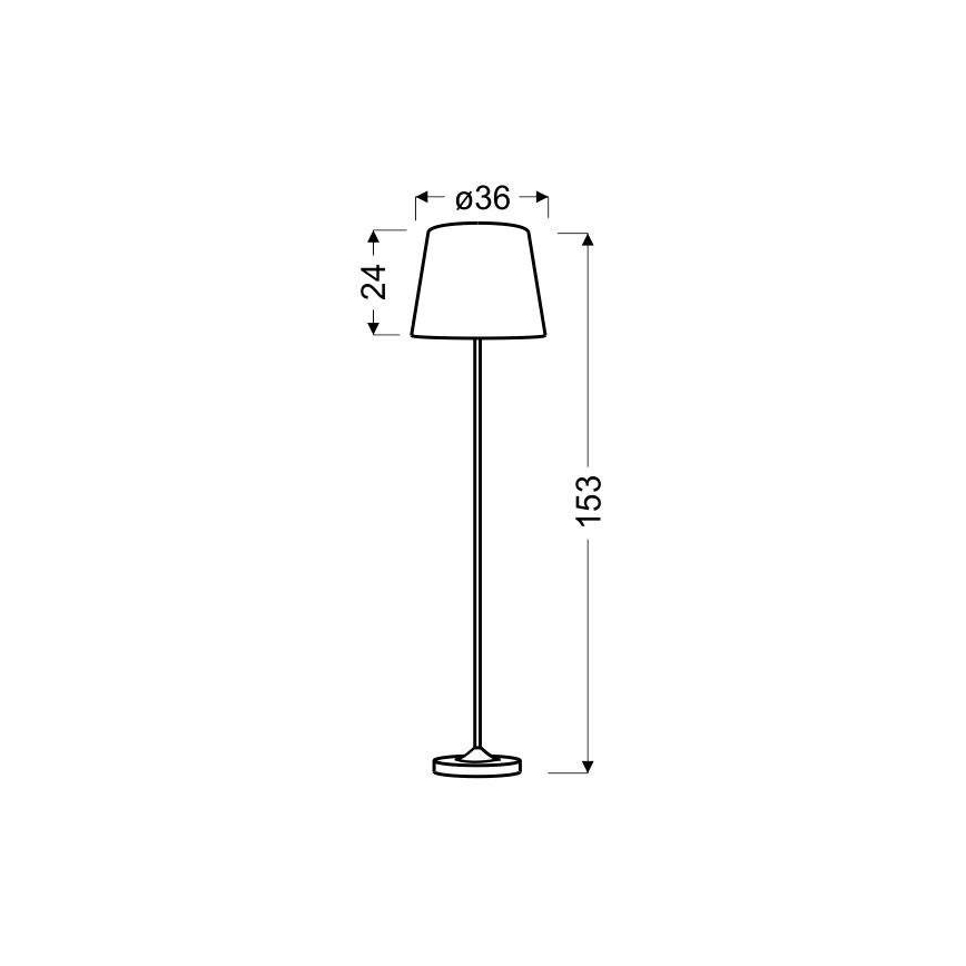 Lampada con piedistallo SEGIN 1xE27/60W/230V grigio/cromo lucido
