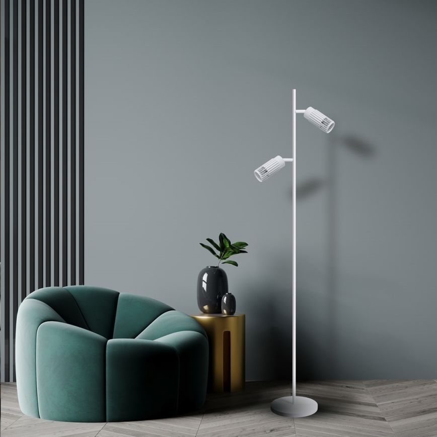 Lampada con piedistallo VERTICAL 2xGU10/8W/230V bianco