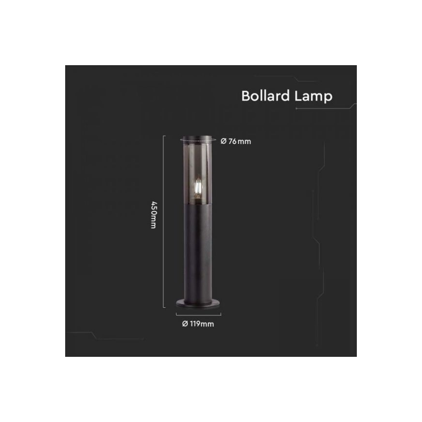 Lampada da esterno 1xE27/18W/230V IP44 45 cm