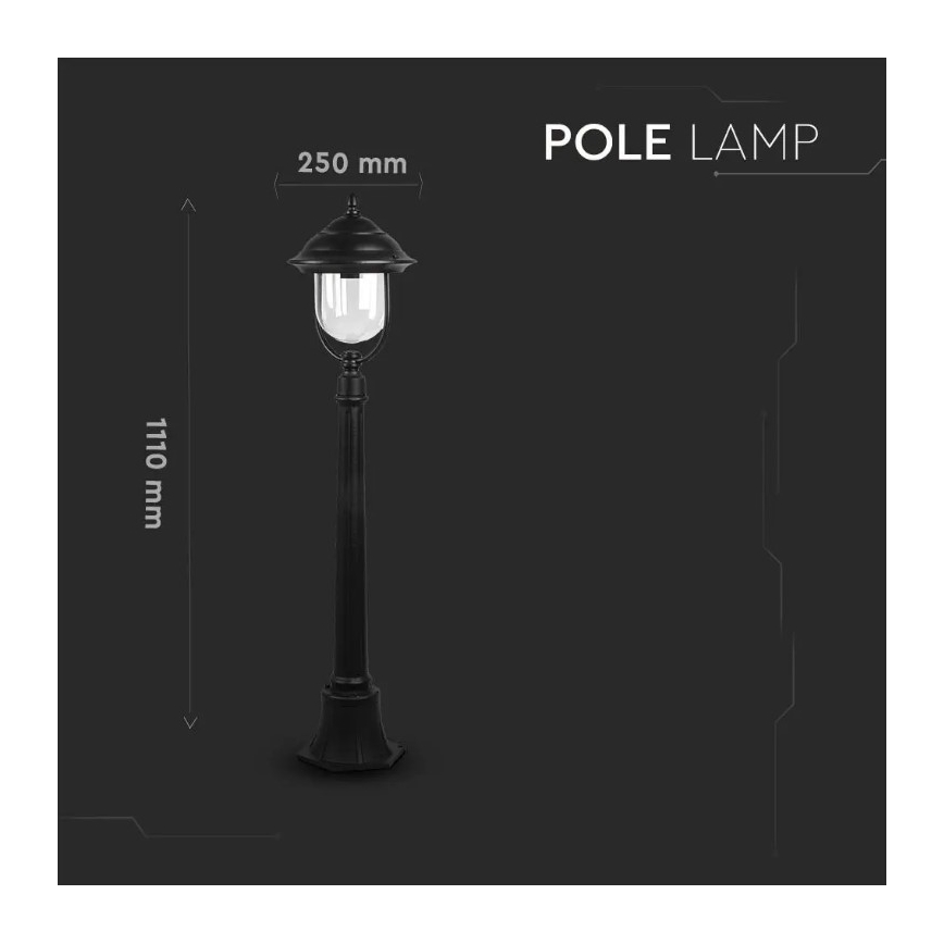 Lampada da esterno 1xE27/60W/230V 111 cm IP44