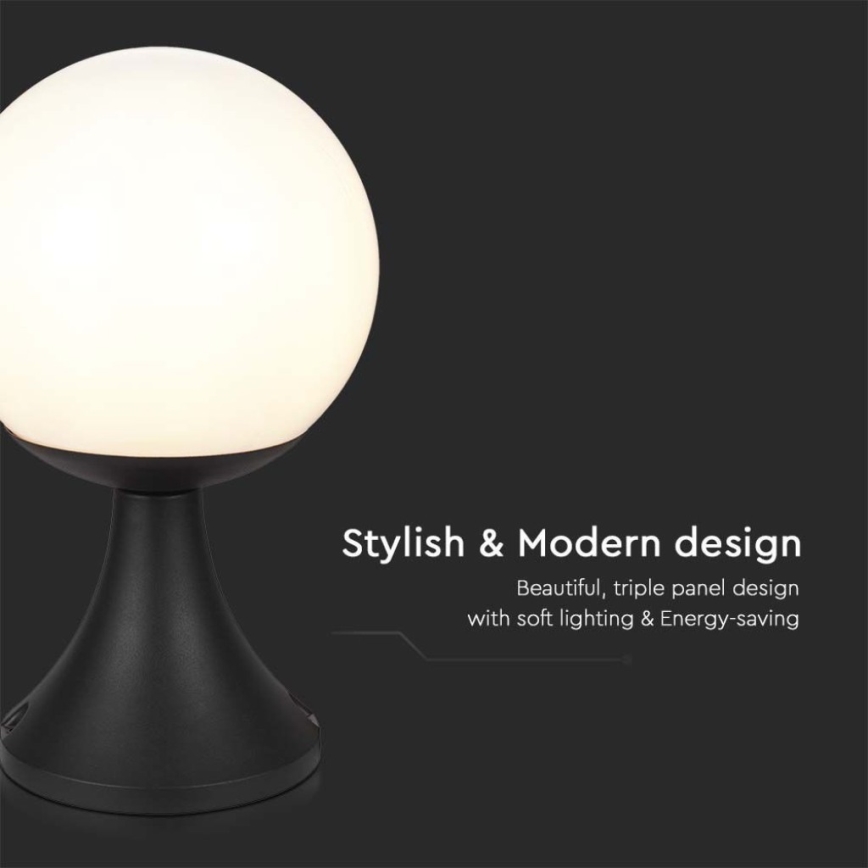 Lampada da esterno 1xE27/60W/230V IP44 33 cm nero