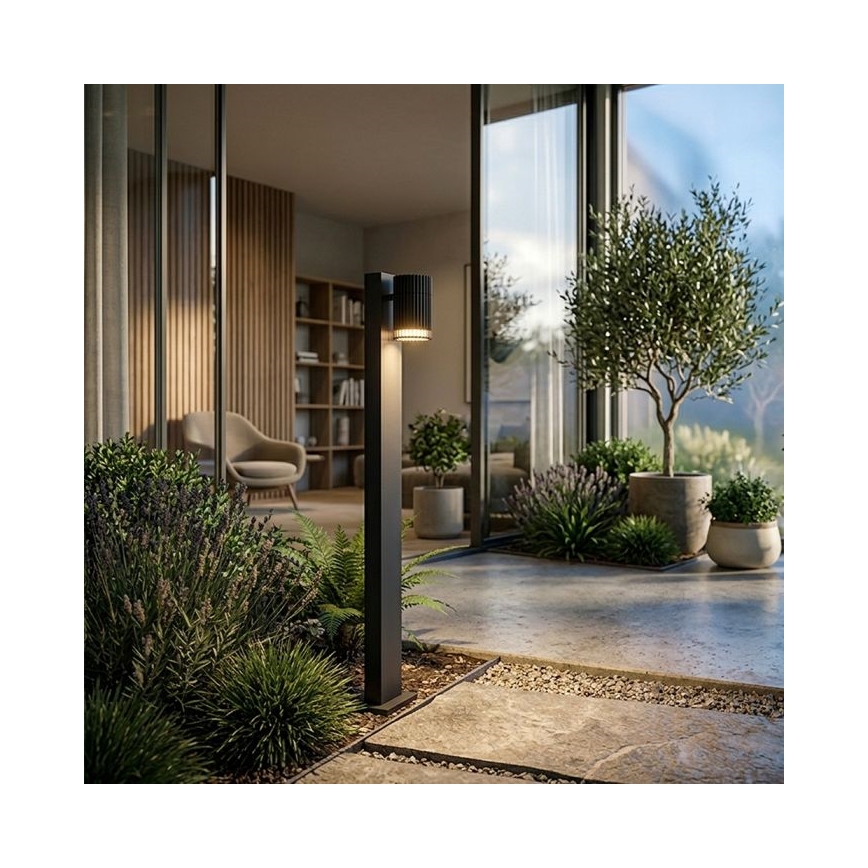 Lampada da esterno 1xGU10/10W/230V IP44 80 cm nera