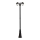 Lampada da esterno 2xE27/60W/230V IP44 232 cm nera