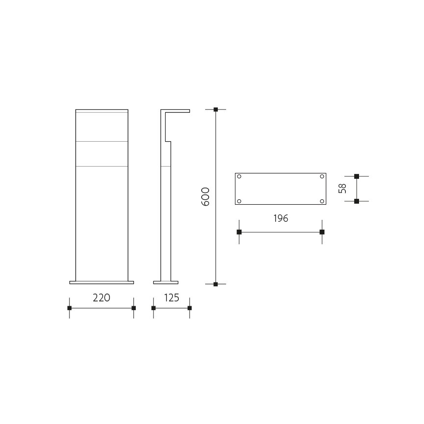 Lampada da esterno a LED con sensore NATURA LED/12W/230V 4000K IP54 marrone/antracite