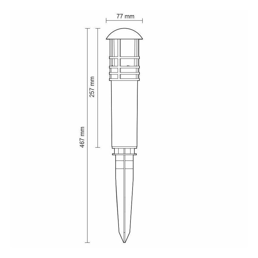 Lampada da esterno a LED LED/3W/230V 4000K IP65