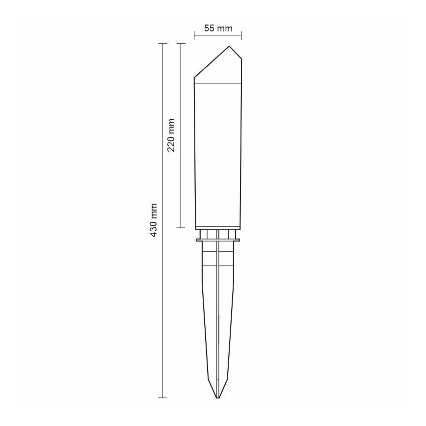 Lampada da esterno a LED LED/3W/230V 4000K IP65