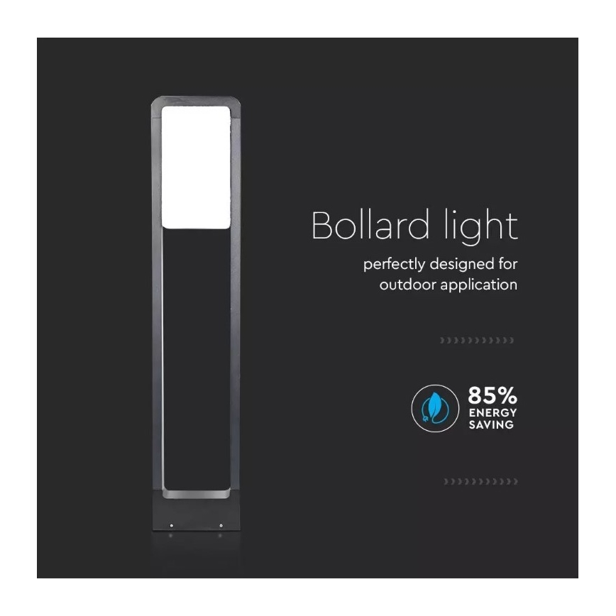Lampada da esterno a LED SAMSUNG CHIP LED/10W/230V 3000K IP65 nero