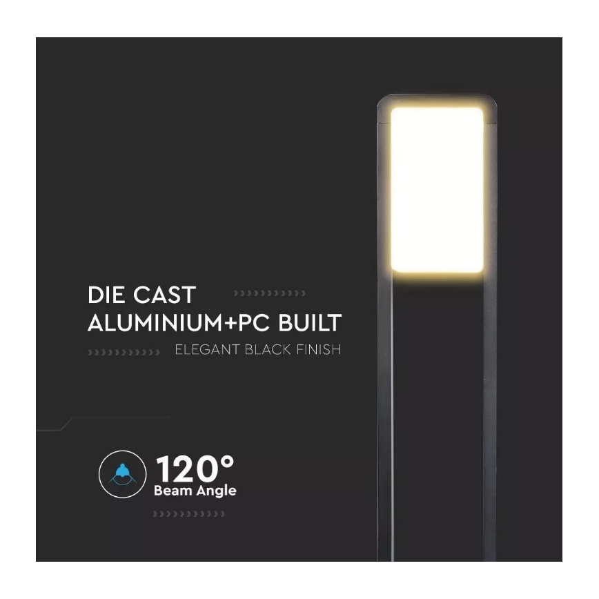 Lampada da esterno a LED SAMSUNG CHIP LED/10W/230V 3000K IP65 nero