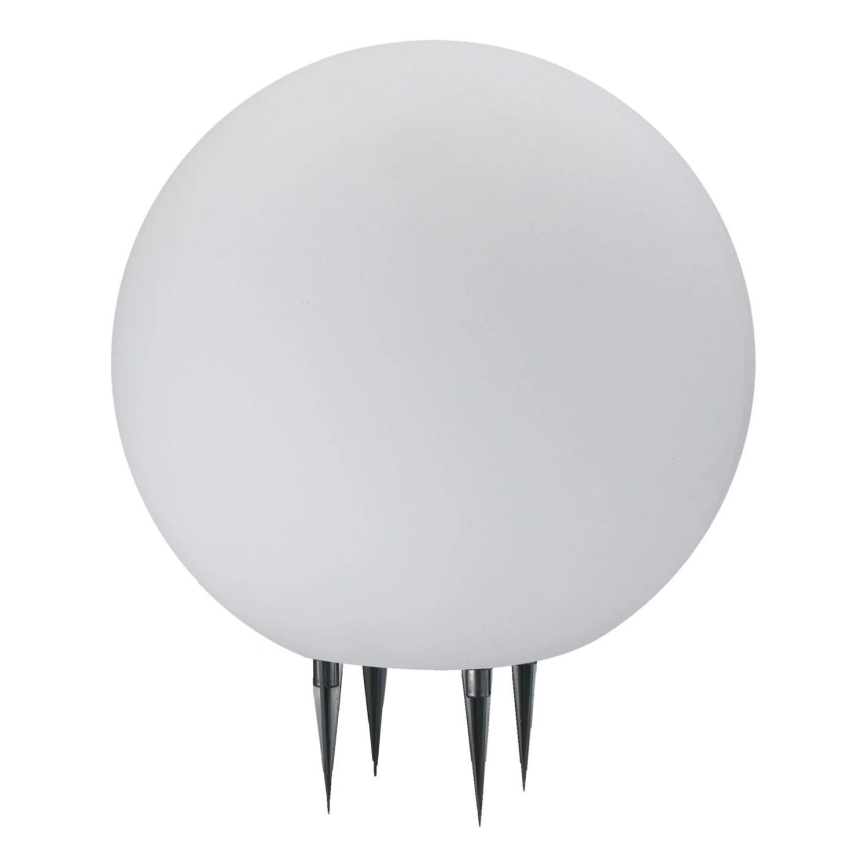 Lampada da esterno ARGENTO 1xE27/15W/230V diametro 30 cm IP65 bianco