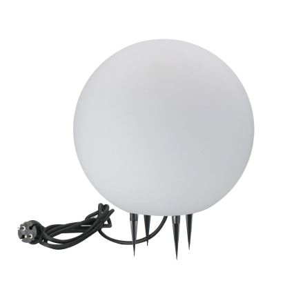 Lampada da esterno ARGENTO 1xE27/15W/230V diametro 30 cm IP65 bianco