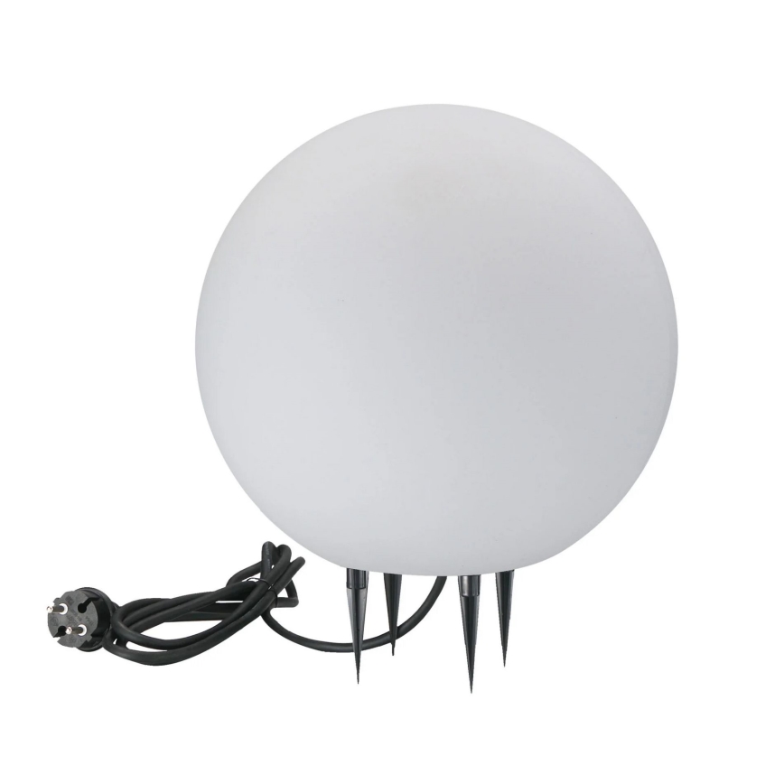 Lampada da esterno ARGENTO 1xE27/15W/230V diametro 30 cm IP65 bianco