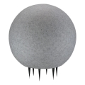 Lampada da esterno ARGENTO 1xE27/15W/230V diametro 40 cm IP65 grigio