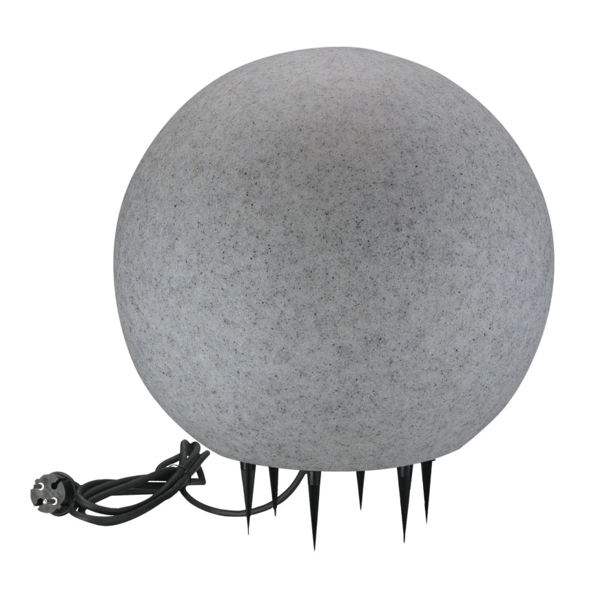 Lampada da esterno ARGENTO 1xE27/15W/230V diametro 40 cm IP65 grigio