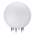 Lampada da esterno ARGENTO 1xE27/15W/230V diametro 50 cm IP65 bianco